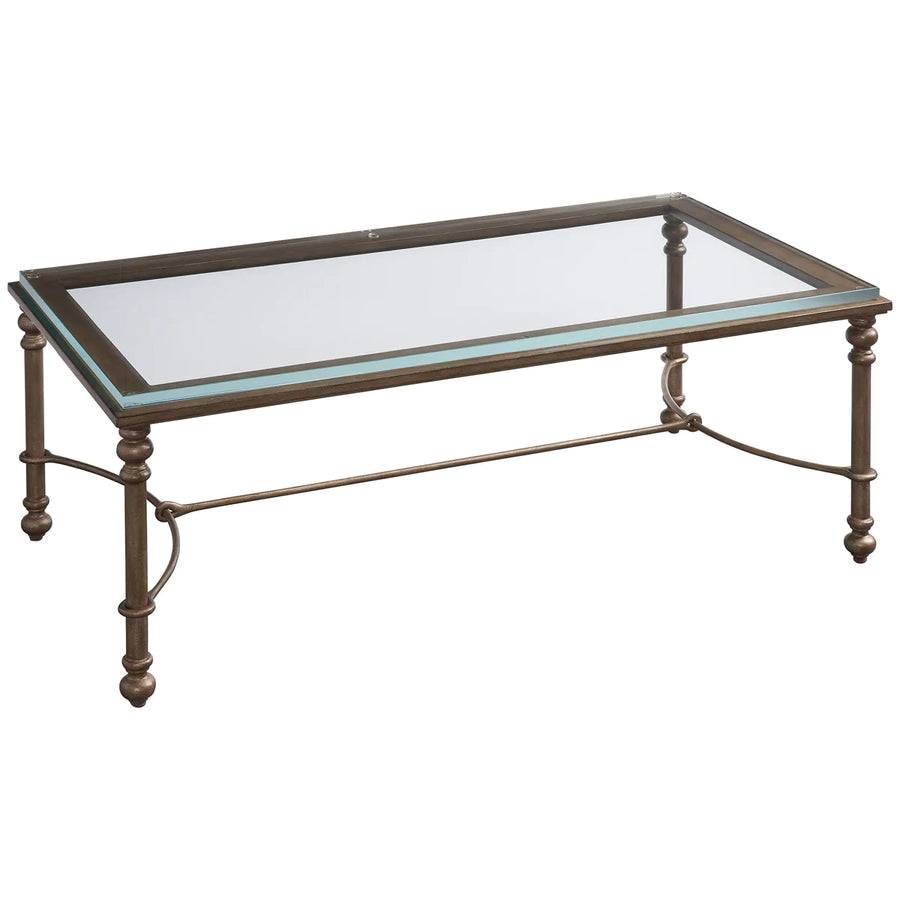 Lexington Barclay Butera Laguna Bluff Metal and Glass Cocktail Table