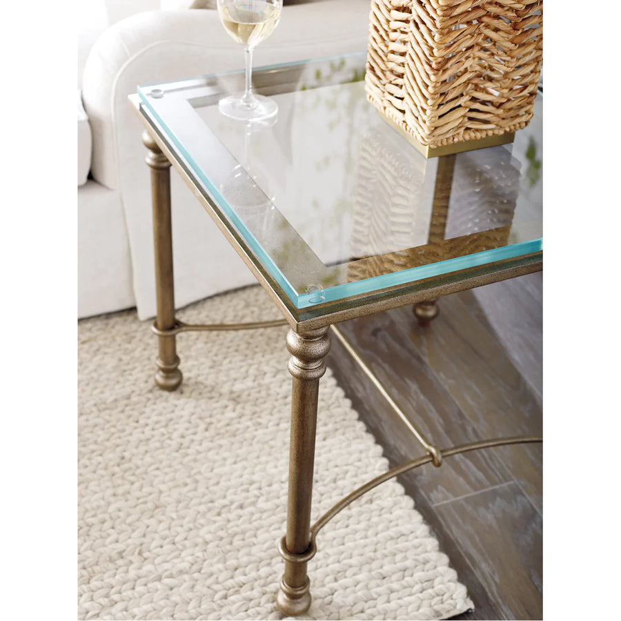 Lexington Barclay Butera Laguna Bluff Metal and Glass End Table