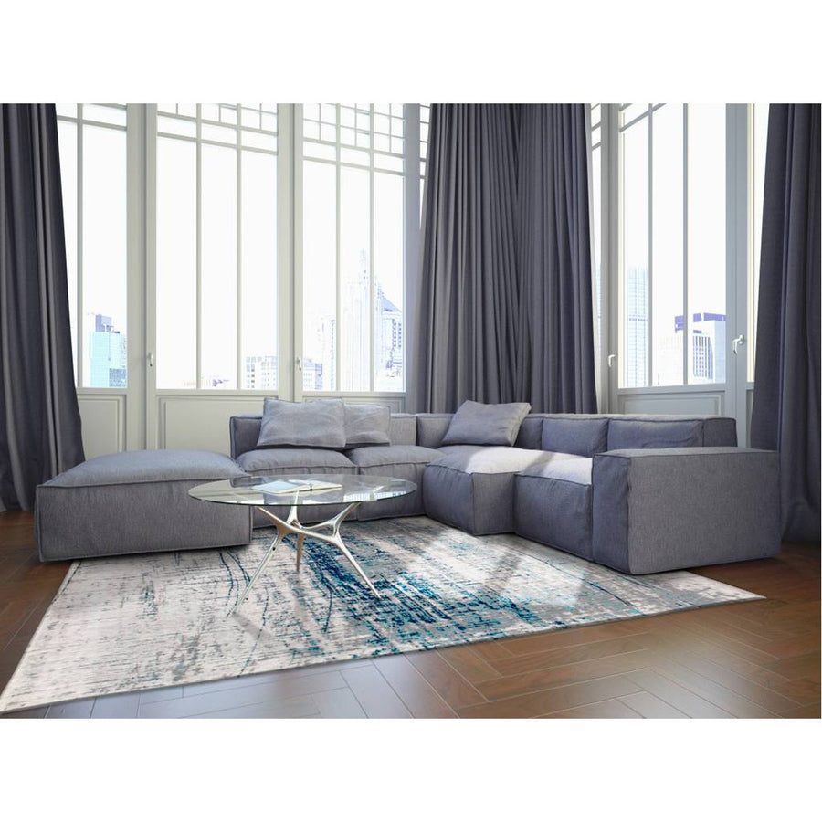 Louis de Poortere Mad Men Griff 8421 Bronx Azurite Rug