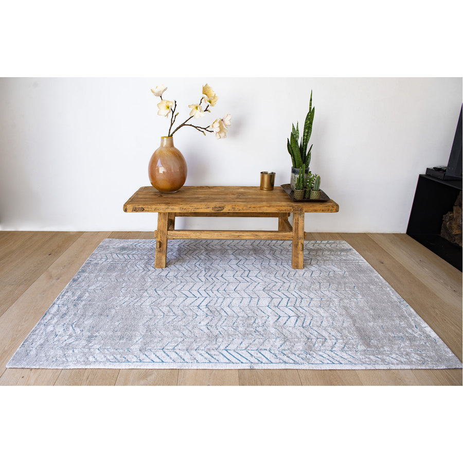 Louis de Poortere Mad Men Jacob's Ladder 8927 Tribeca Blue Rug