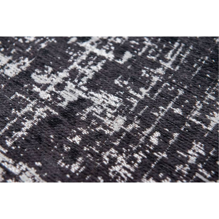 Louis de Poortere Mad Men Griff 8655 White on Black Rug