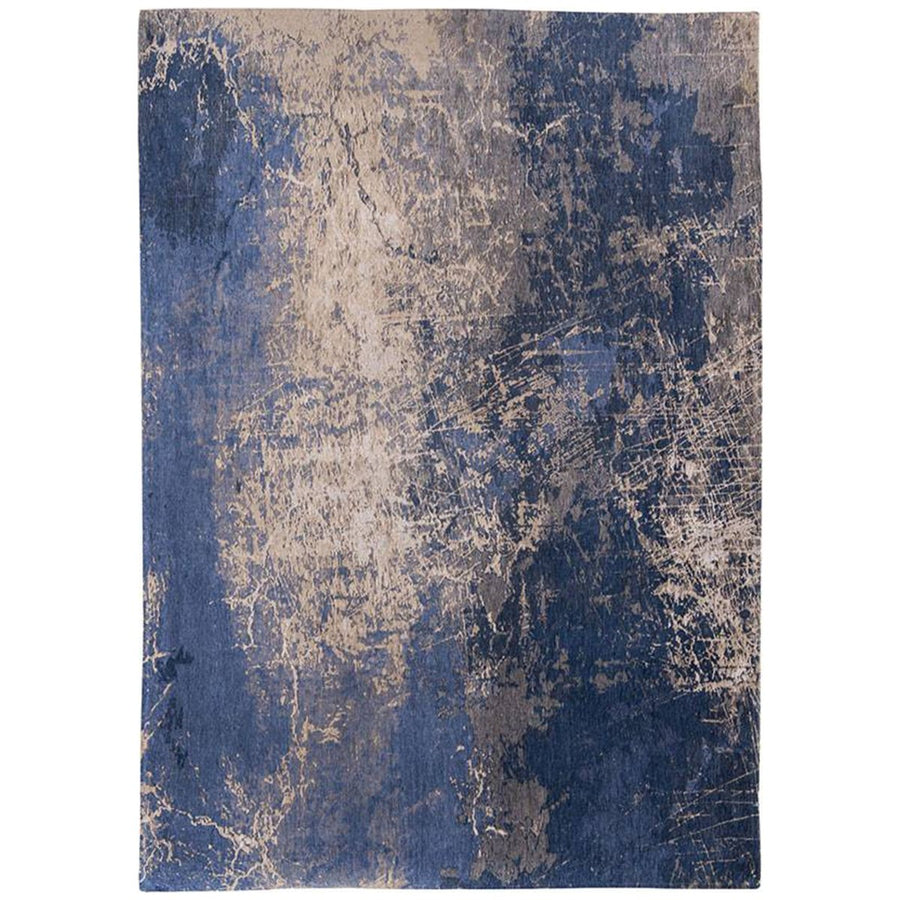 Louis de Poortere Mad Men Cracks 8629 Abyss Blue Rug