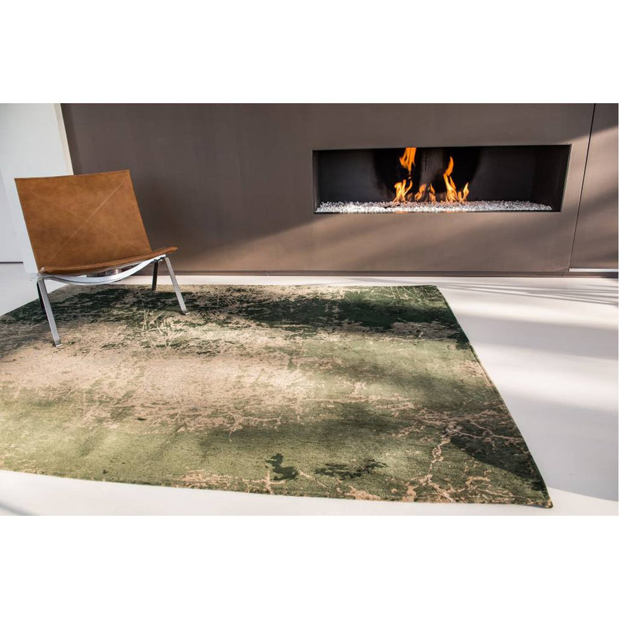 Louis de Poortere Mad Men Cracks 8723 Dark Pine Rug