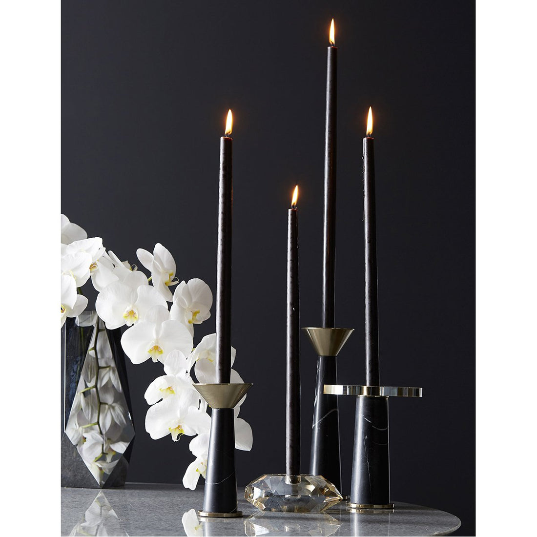 Arteriors Violet Candle Holders - Set of 3