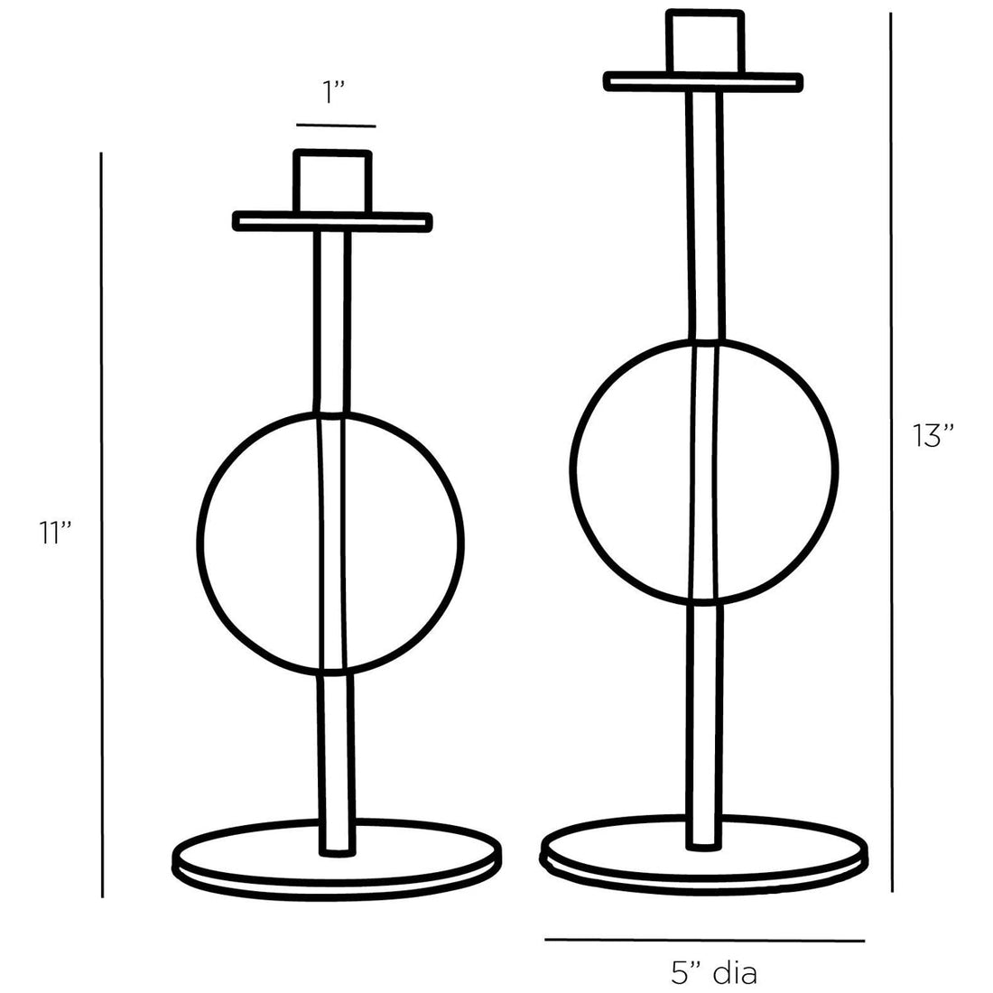 Arteriors Terrell Candleholders, 2-Piece Set