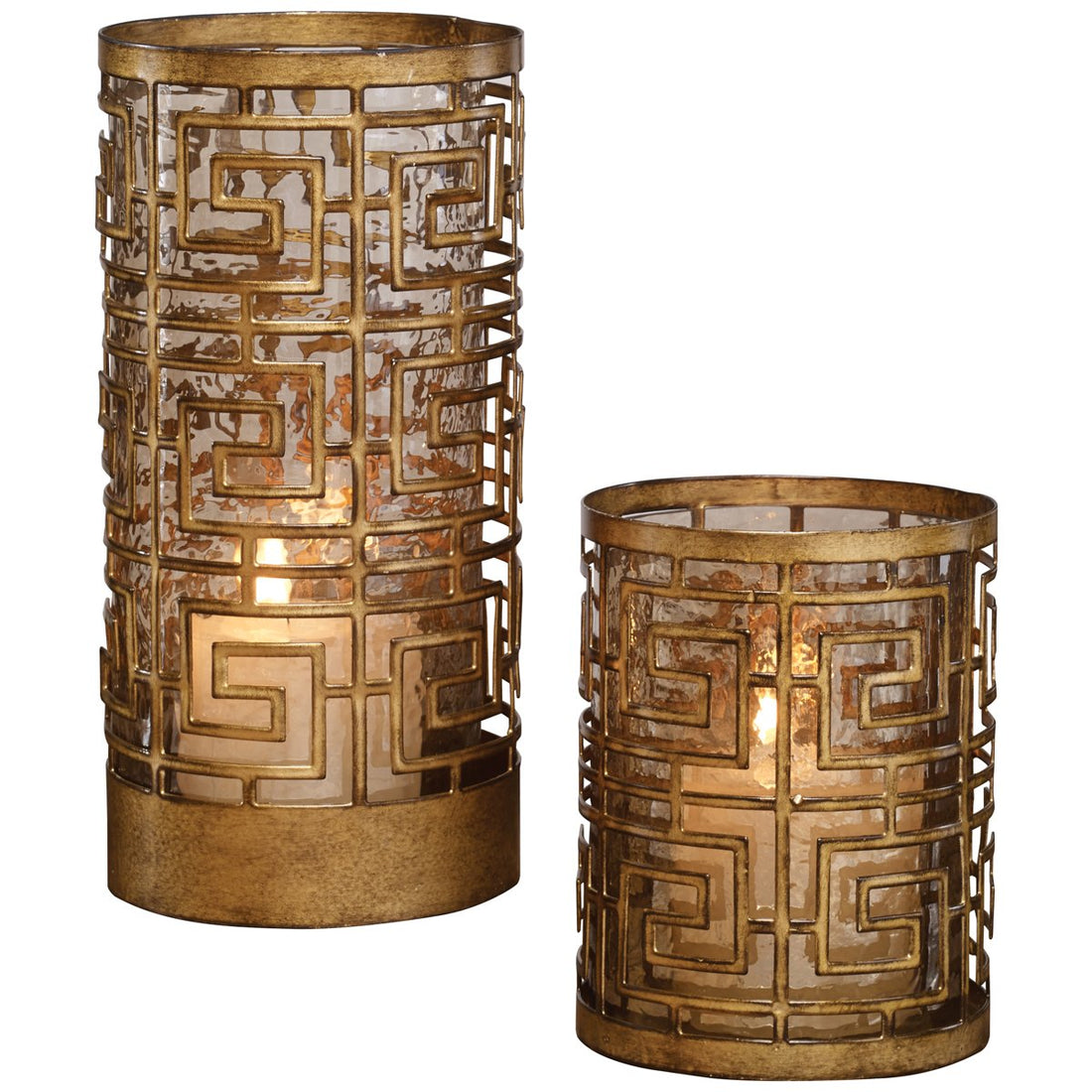 Uttermost Ruhi Hurricane Candleholders, 2-Piece Set