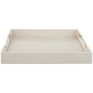 Uttermost Wessex White Shagreen Tray