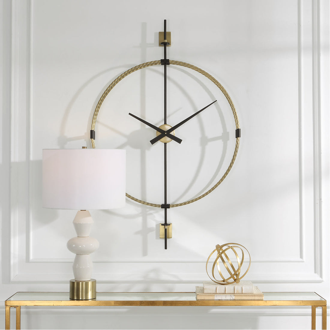 Uttermost Time Flies Modern Wall Clock