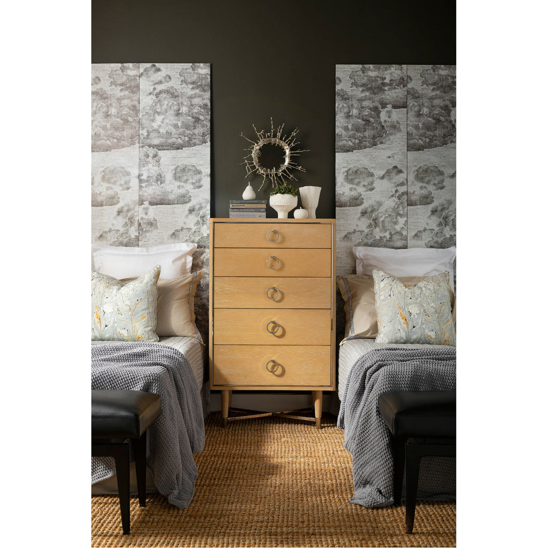 Villa & House Adrian Tall 5-Drawer Dresser with Owen Pull