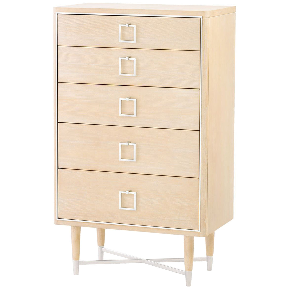 Villa & House Adrian Tall 5-Drawer Dresser with Santino Pull