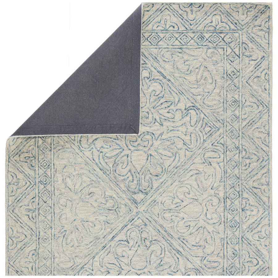 Jaipur Almira Carmen Trellis Border Blue Light Gray ALR01 Rug