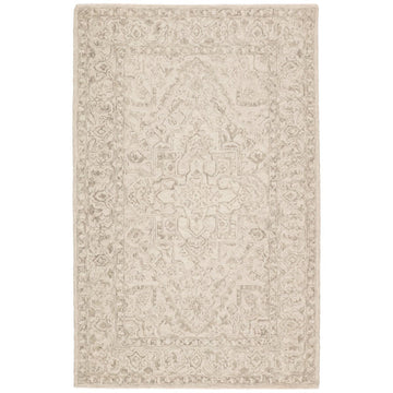 Jaipur Almira Lena Medallion Light Gray Cream ALR03 Rug