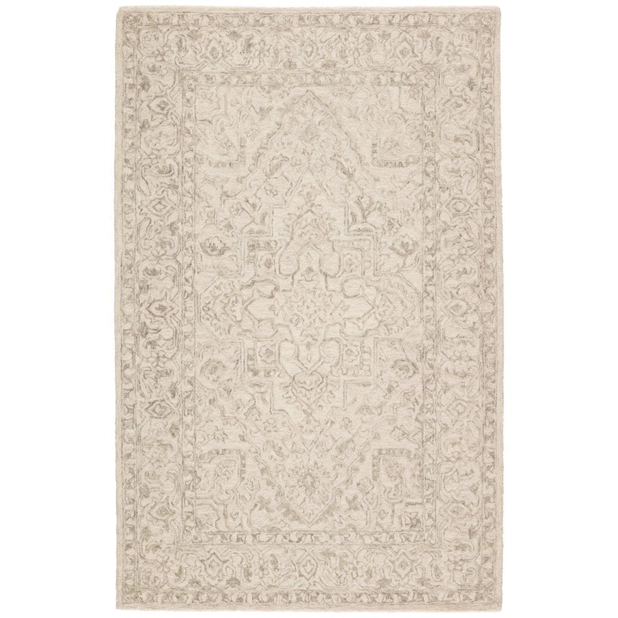 Jaipur Almira Lena Medallion Light Gray Cream ALR03 Rug