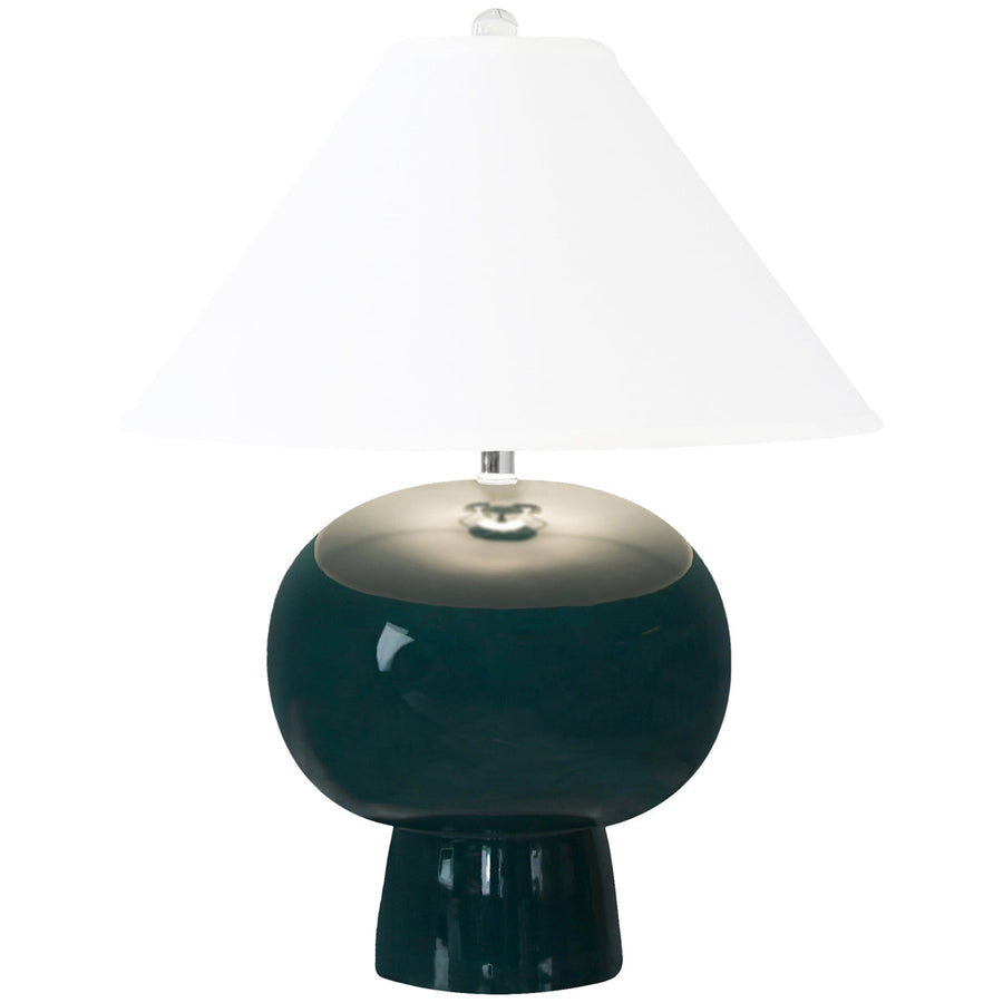 Worlds Away Bulb Shape Ceramic Table Lamp