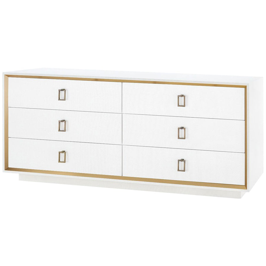 Villa & House Ansel Extra Large 6-Drawer Dresser with Raquel Pull