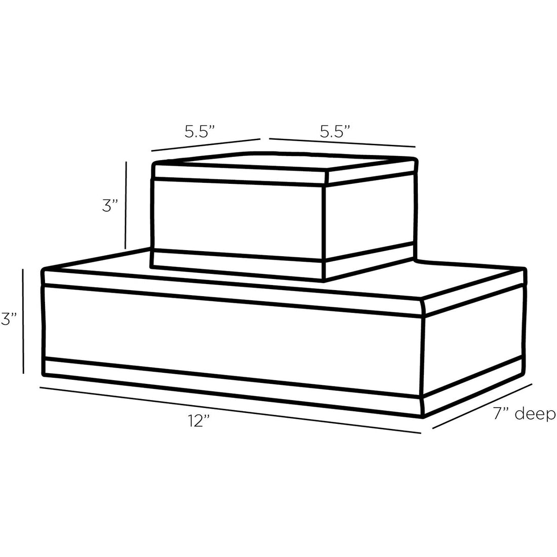 Arteriors Turney Boxes, 2-Piece Set