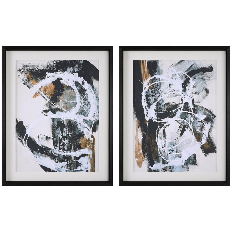 Uttermost Winterland Abstract Prints, 2-Piece Set