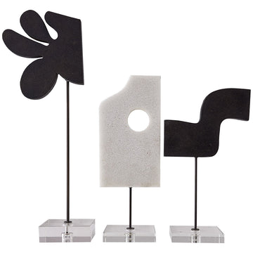 Arteriors Uri Sculptures, 3-Piece Set