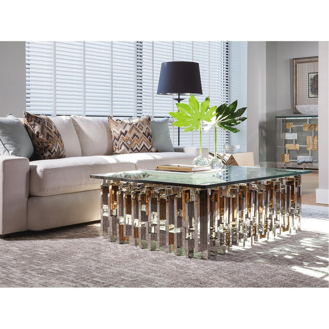 Artistica Home Cityscape Rectangular Cocktail Table 2041-945C