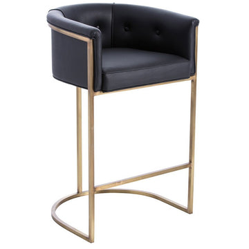 Arteriors Calvin Barstool in Antique Brass