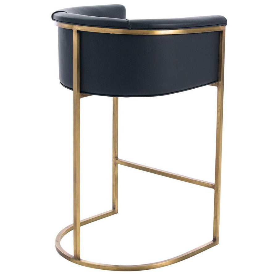 Arteriors Calvin Barstool in Antique Brass