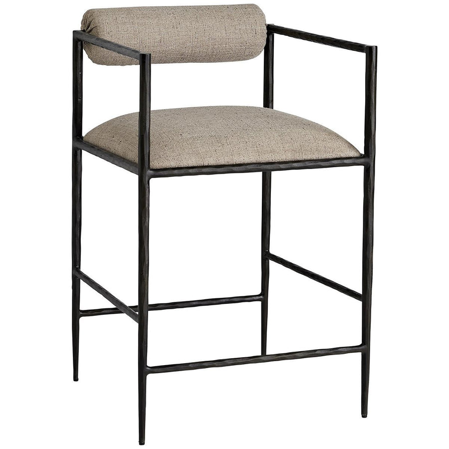 Arteriors Barbana Counter Stool - Pewter Texture