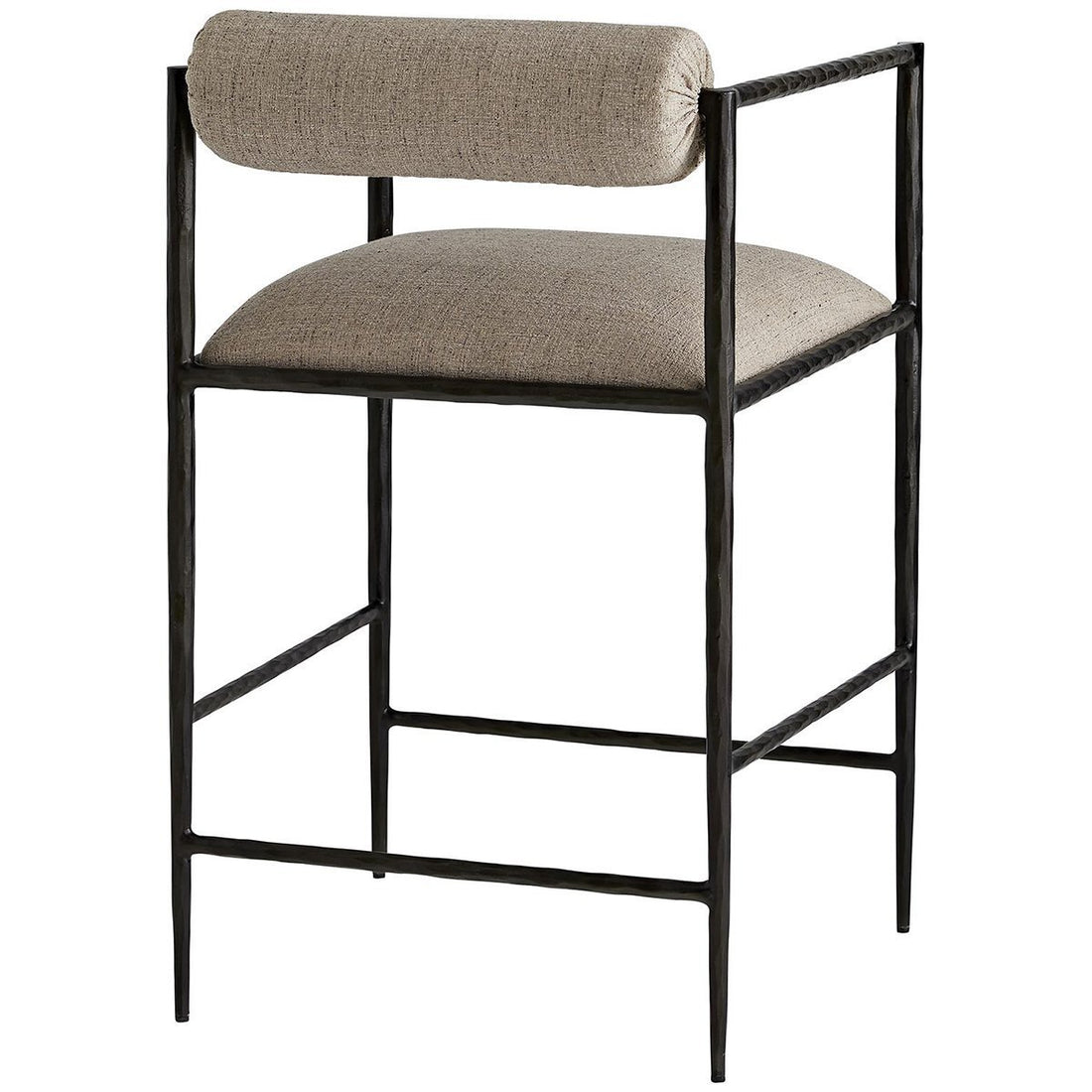 Arteriors Barbana Counter Stool - Pewter Texture