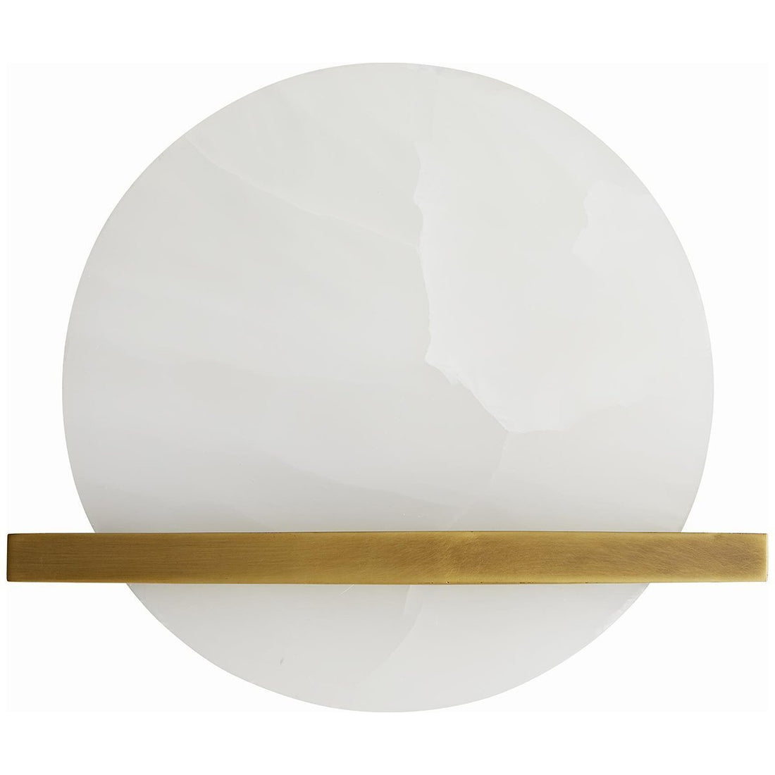 Arteriors Savion Sconce - Antique Brass, White Onyx