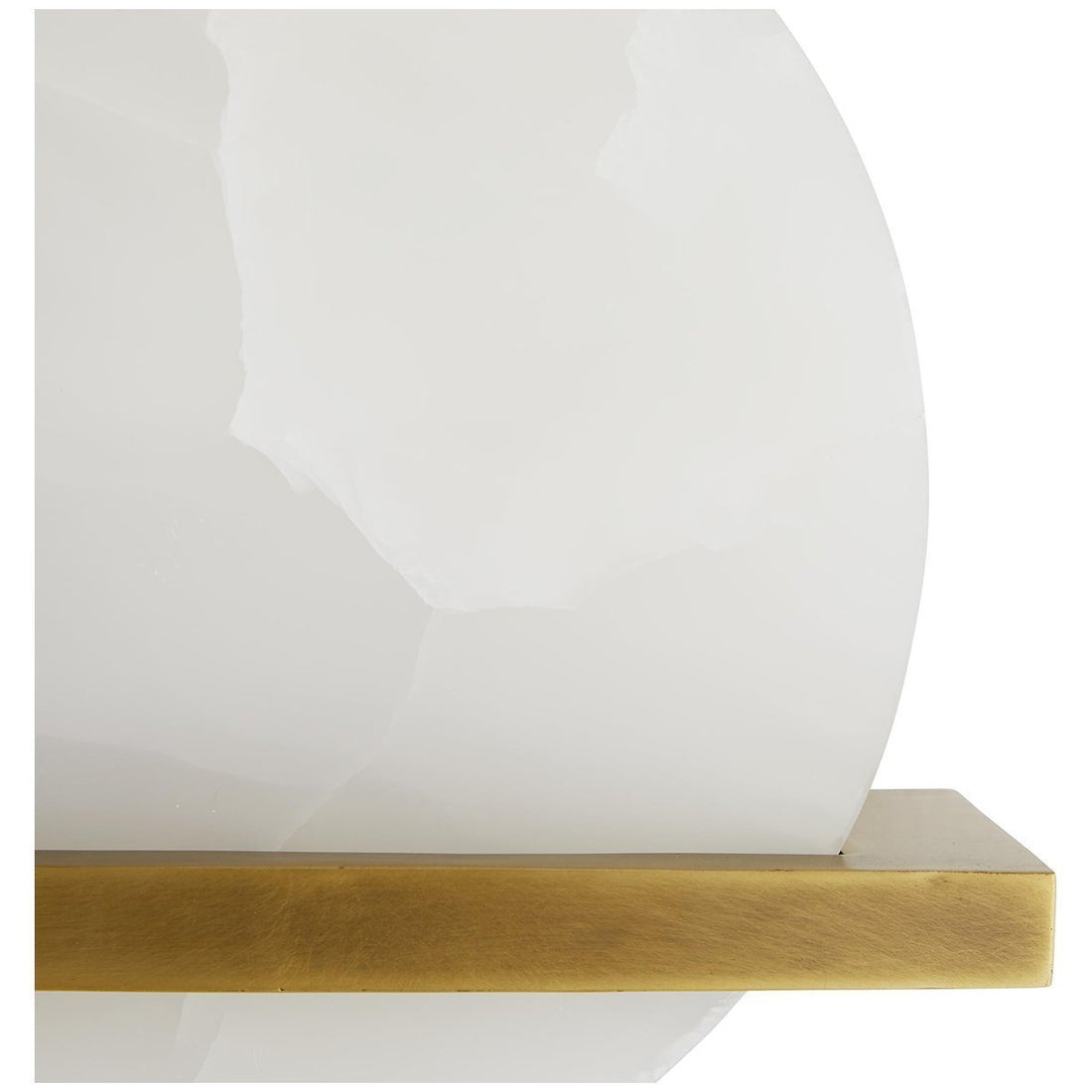 Arteriors Savion Sconce - Antique Brass, White Onyx