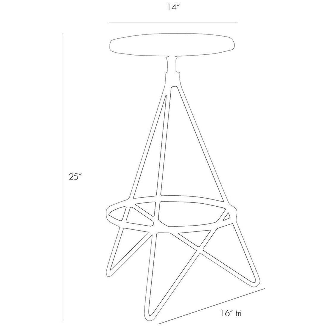 Arteriors Wyndham Counter Stool