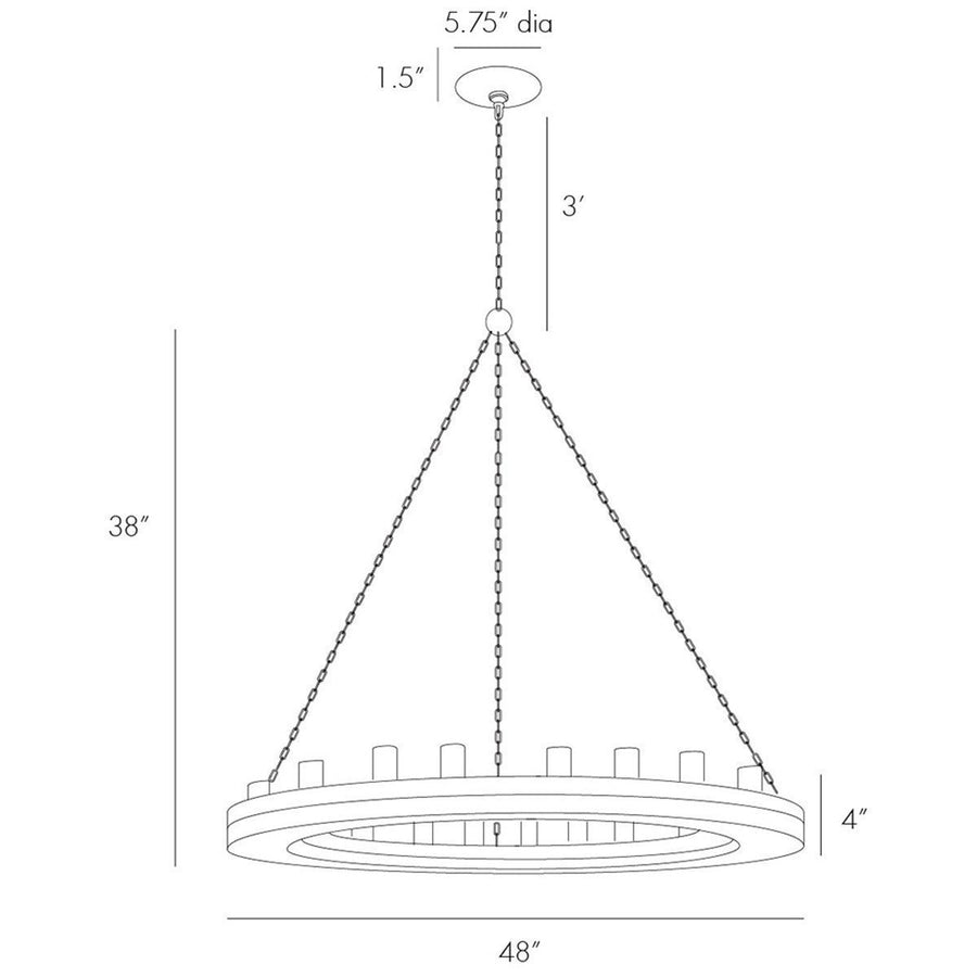 Arteriors Geoffrey 12 Light Chandelier