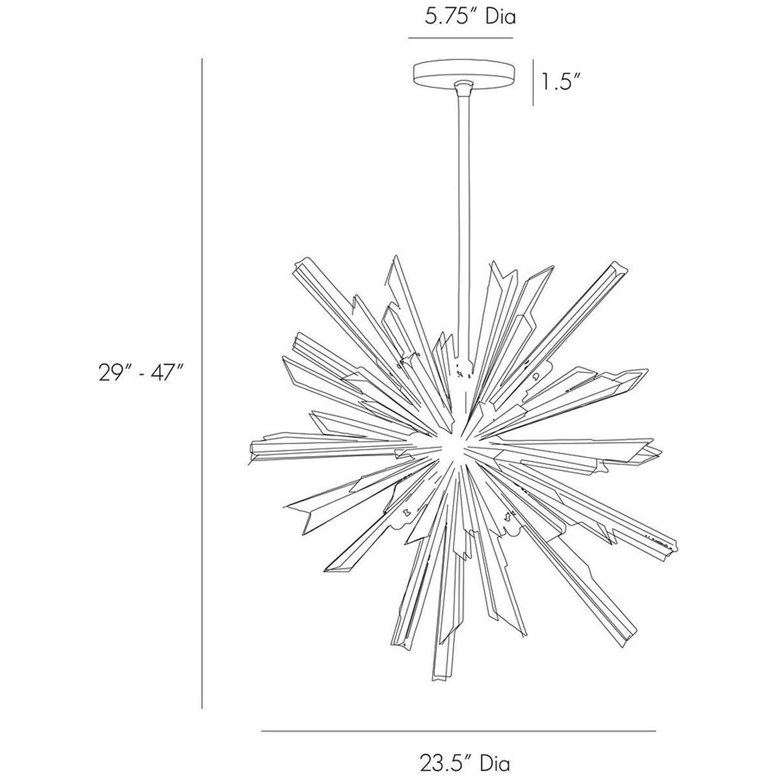 Arteriors Waldorf Small Chandelier