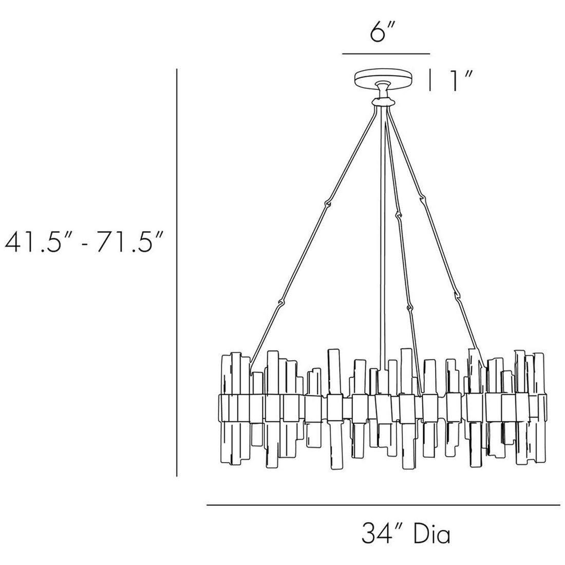 Arteriors Haskell Chandelier