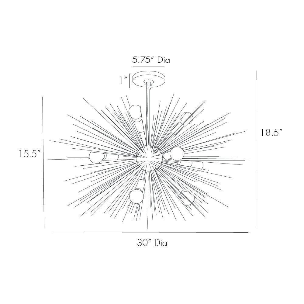 Arteriors Zanadoo Short Chandelier