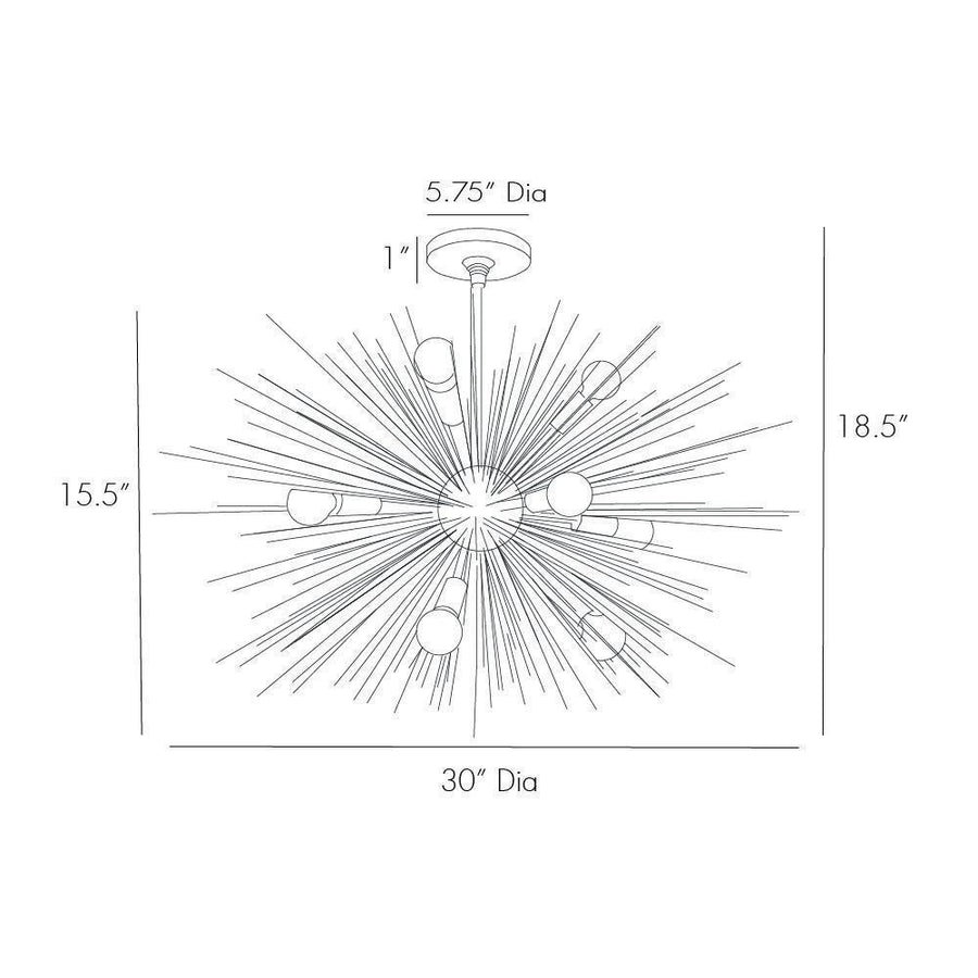 Arteriors Zanadoo Short Chandelier