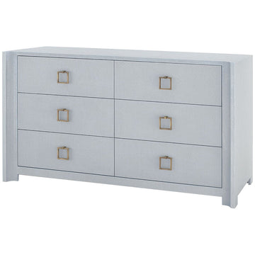 Villa & House Audrey Extra Large 6-Drawer Dresser with Santino Pull