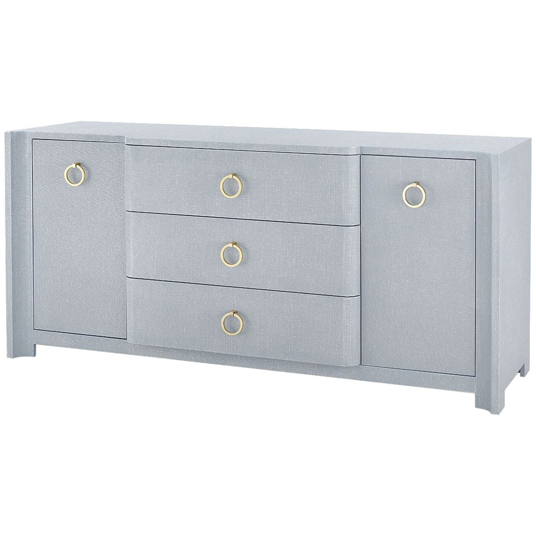 Villa & House Audrey 3-Drawer 2-Door Cabinet with Owen Pull