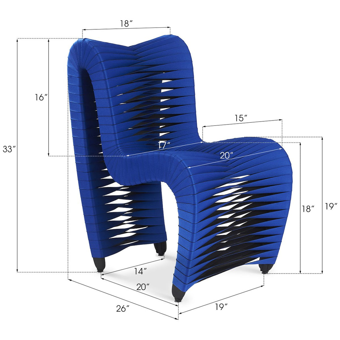 Phillips Collection Seat Belt Dining Chair