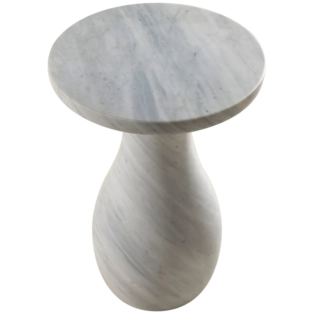 Baker Furniture Swell Accent Table BA3663, Carrara Marble