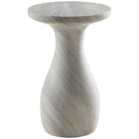 Baker Furniture Swell Accent Table BA3663, Carrara Marble