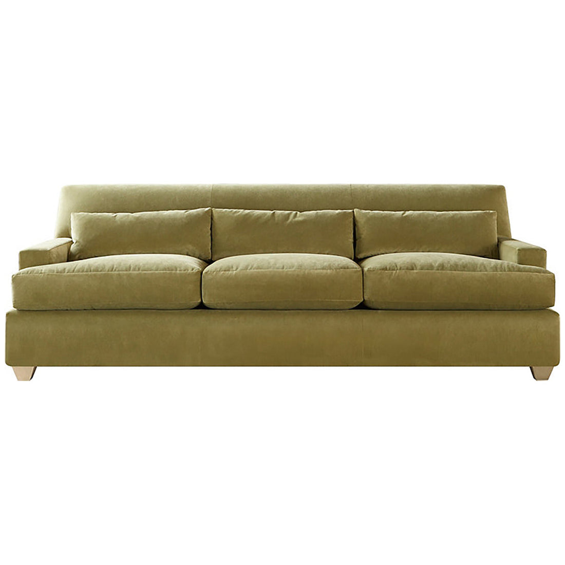 Baker Furniture Yves Sofa with Exposed Oak Leg BA6283S