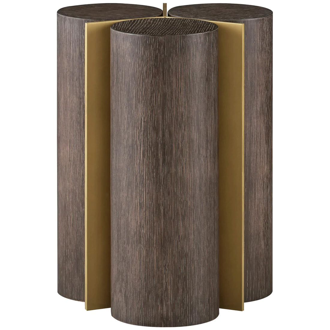 Baker Furniture Cylinder Side Table BAA3985, Obsidian