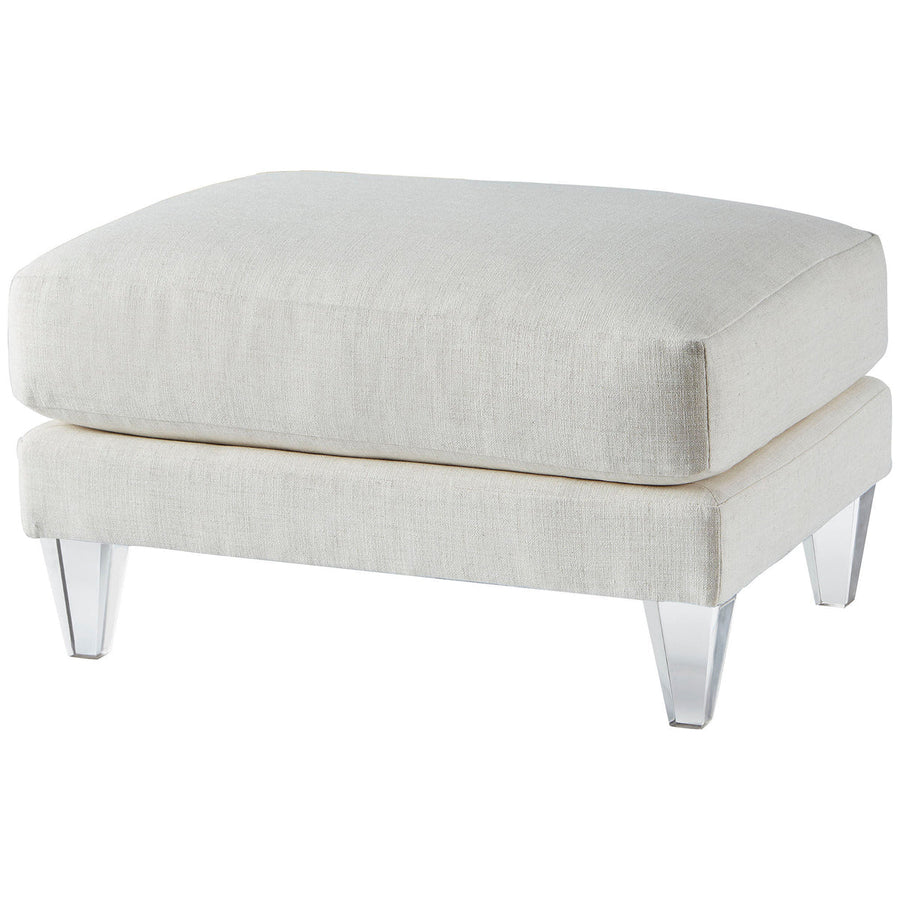 Baker Furniture Taylor Ottoman with Acrylic Leg BAU3102O