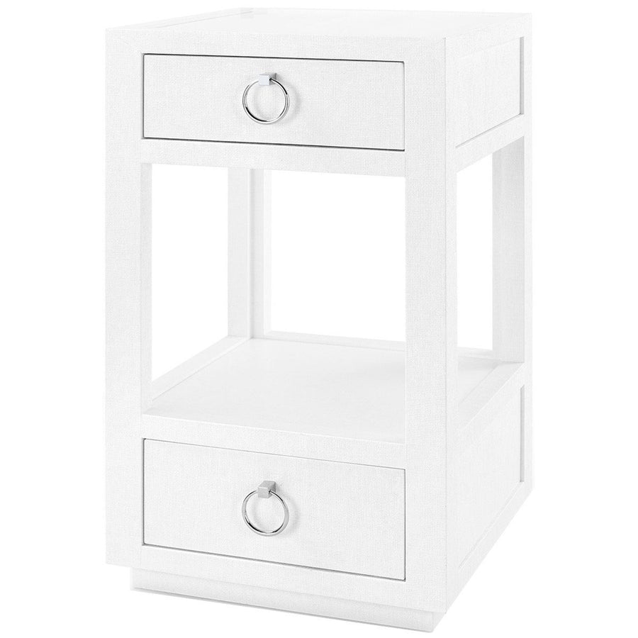 Villa & House White Camilla 2-Drawer Side Table