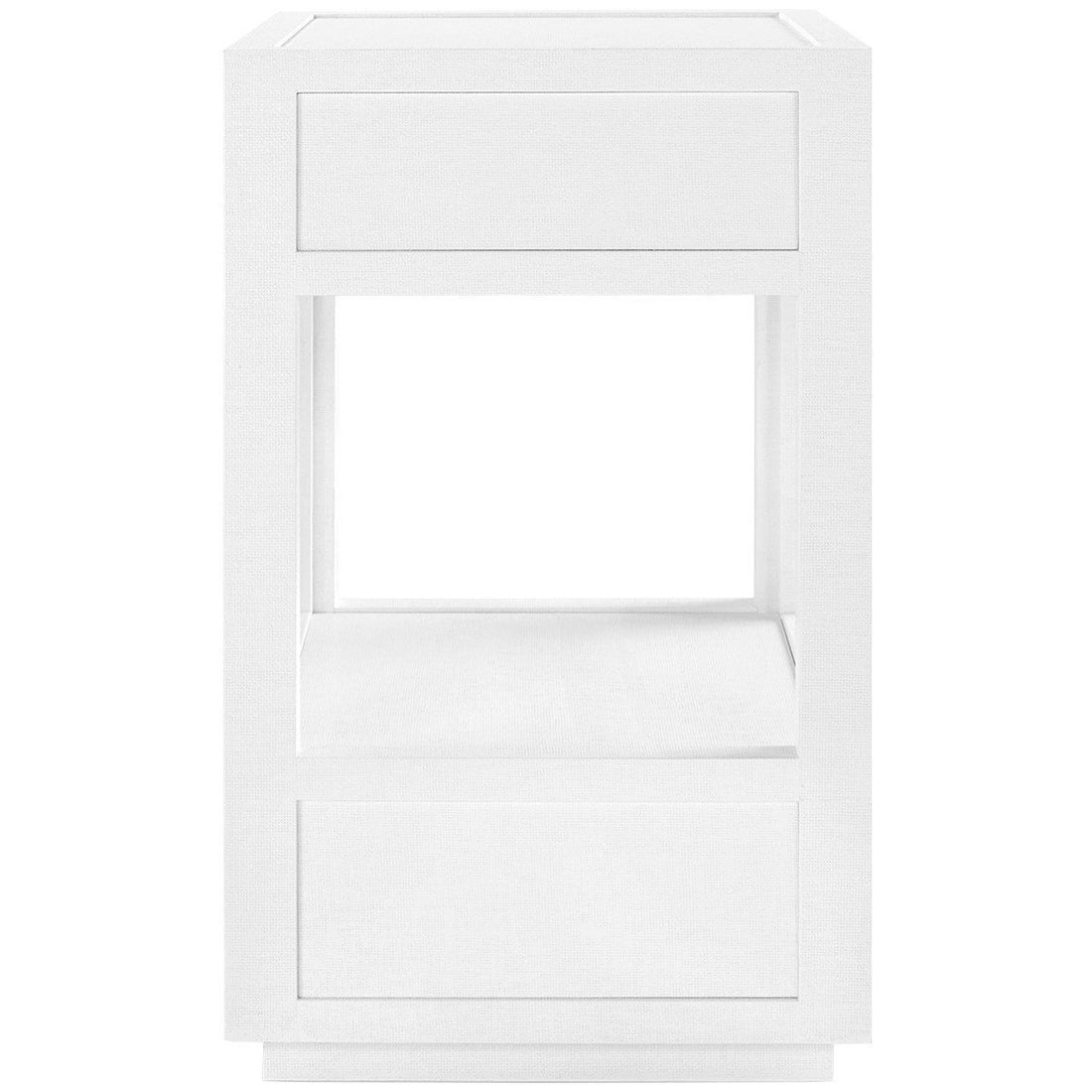 Villa & House White Camilla 2-Drawer Side Table