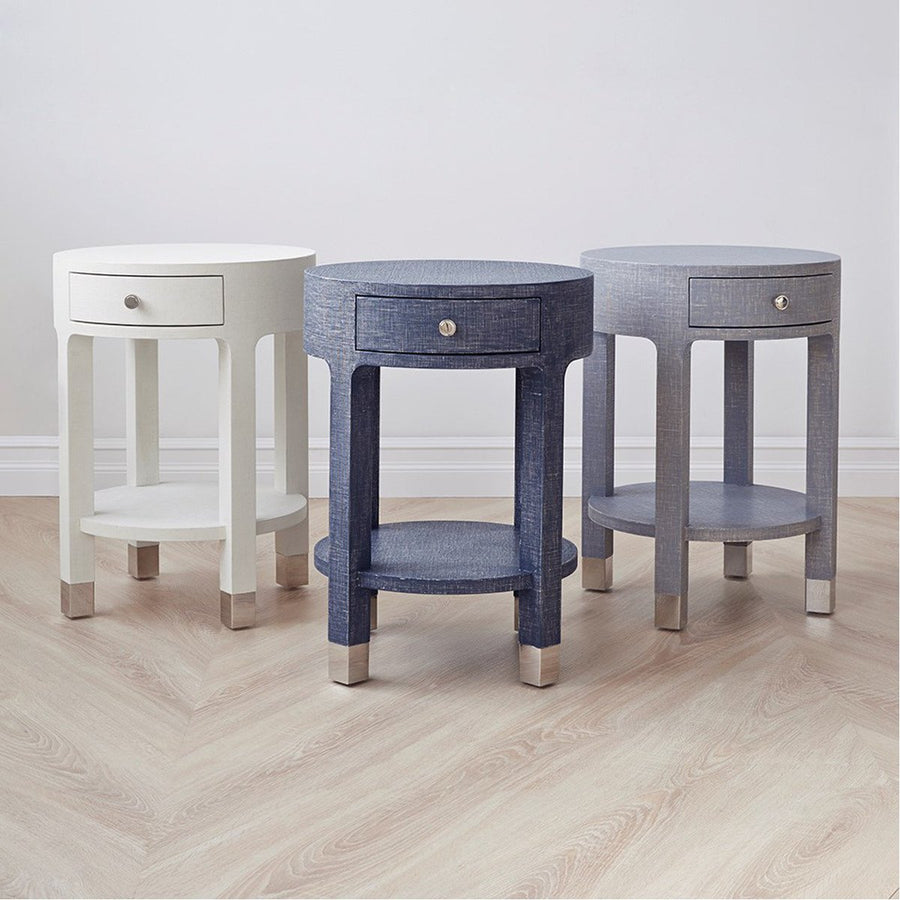 Villa & House Dakota 1-Drawer Round Side Table