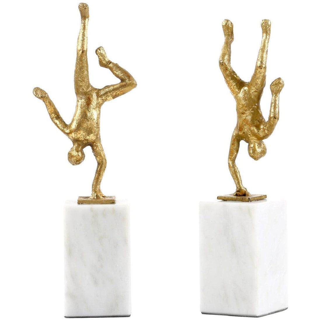 Villa & House Gold Handstand Statue Pair