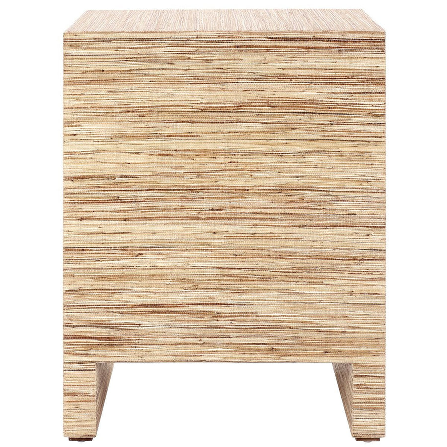 Villa & House Morgan Papyrus 3-Drawer Side Table in Natural