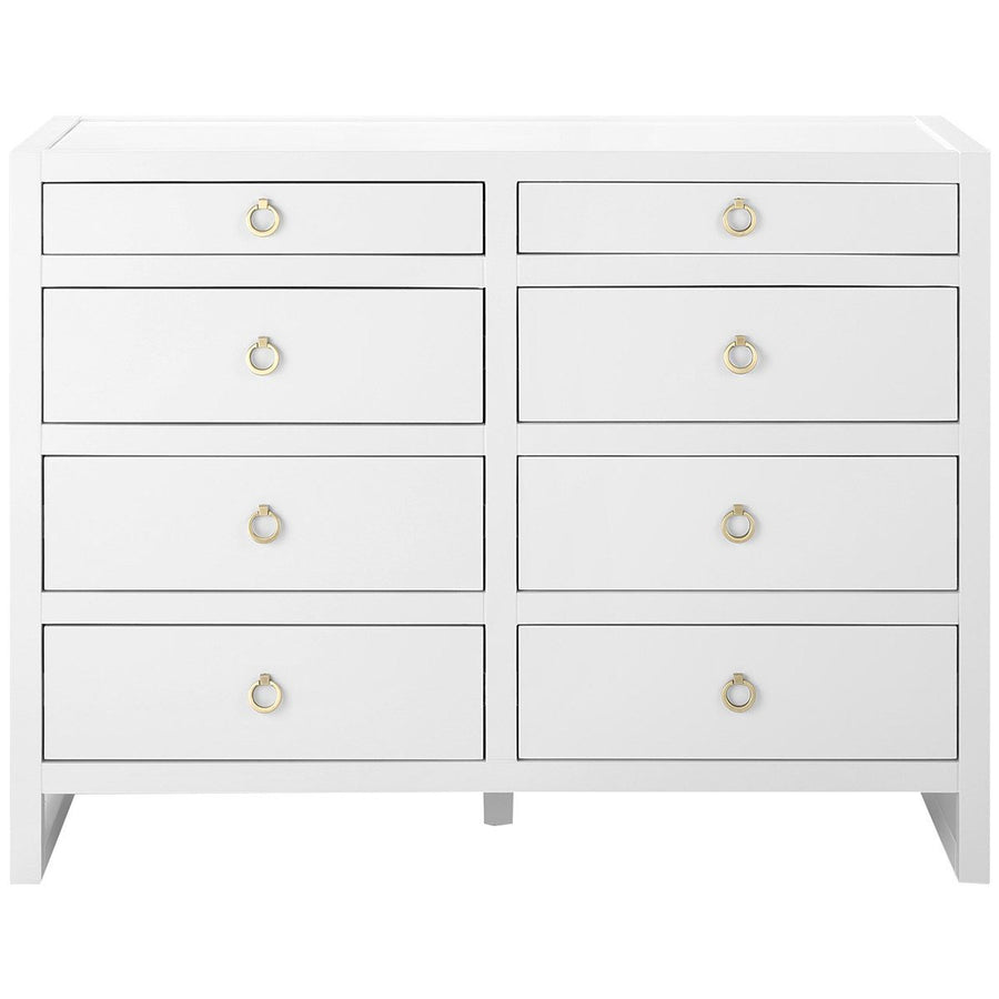 Villa & House White Newton Large 8-Drawer Dresser