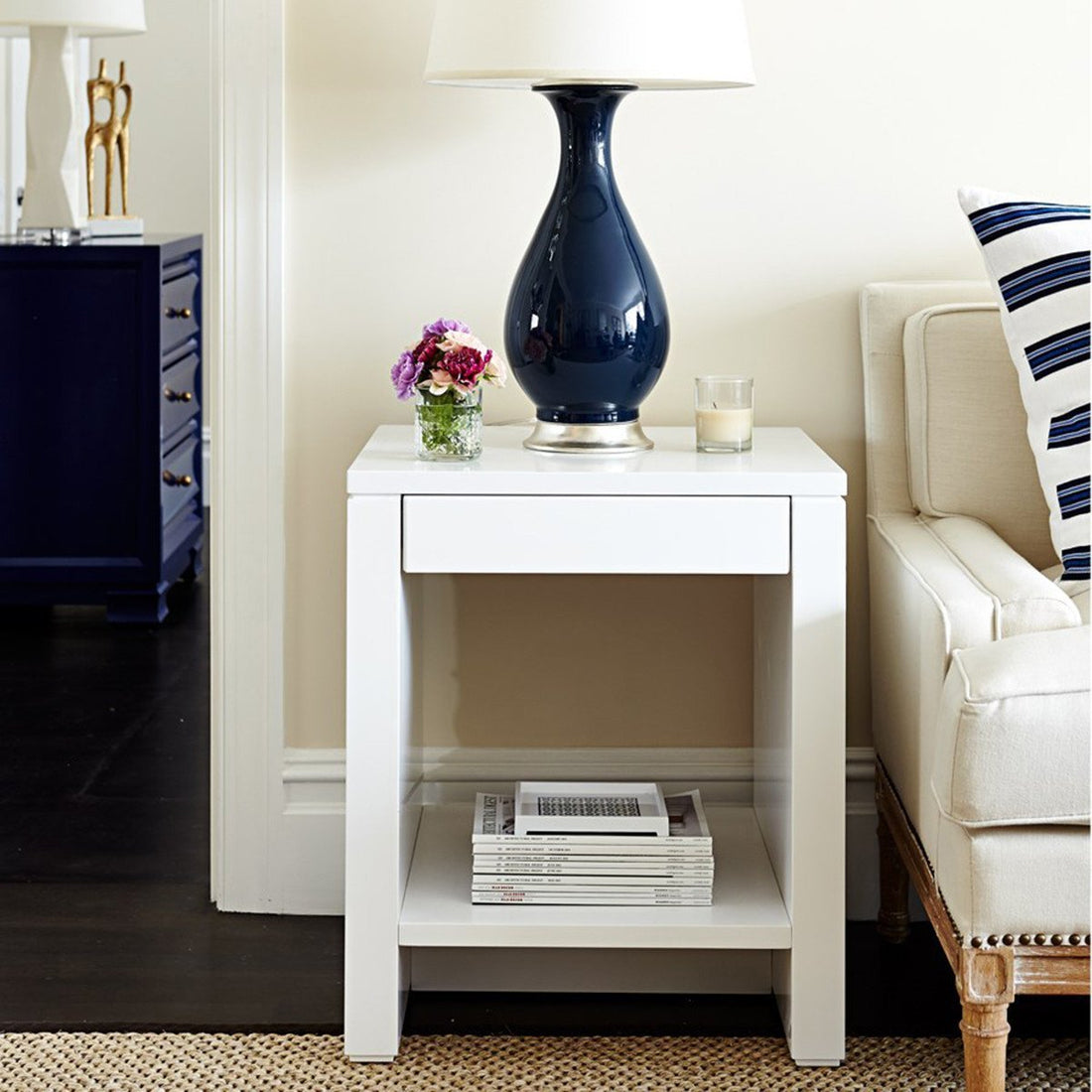 Villa & House Odom 1 Drawer Side Table